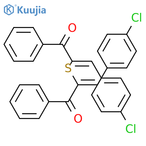2-Propen-1-one, 2,2'-thiobis[3-(4-chlorophenyl)-1-phenyl-, (2Z,2'Z)- structure