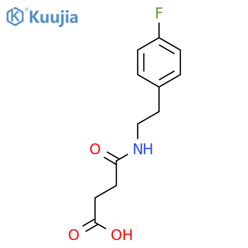 Butanoic acid, 4-[[2-(4-fluorophenyl)ethyl]amino]-4-oxo- structure