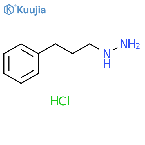 (3-phenylpropyl)hydrazine hydrochloride structure