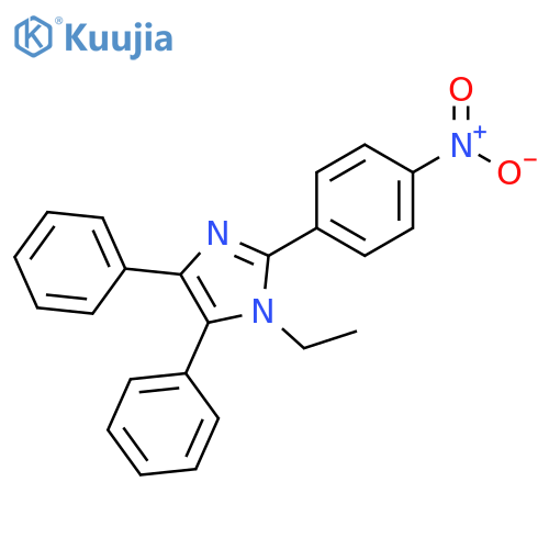 1H-Imidazole, 1-ethyl-2-(4-nitrophenyl)-4,5-diphenyl- structure