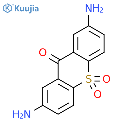 9H-Thioxanthen-9-one,2,7-diamino-, 10,10-dioxide structure