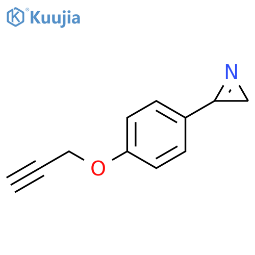 3-4-(prop-2-yn-1-yloxy)phenyl-2H-azirine structure