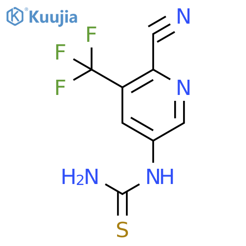 1-(6-cyano-5-(trifluoromethyl)pyridin-3-yl)thiourea structure