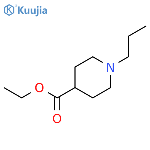 4-Piperidinecarboxylic acid, 1-propyl-, ethyl ester structure