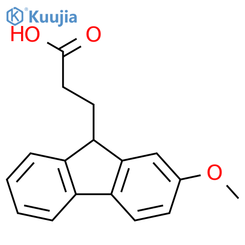 9H-Fluorene-9-propanoic acid, 2-methoxy- structure