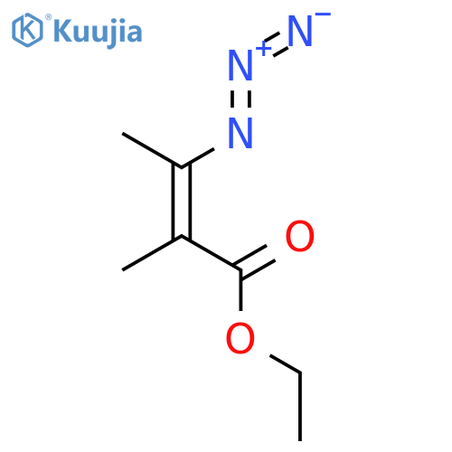2-Butenoic acid, 3-azido-2-methyl-, ethyl ester, (2E)- structure