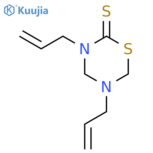 2H-1,3,5-Thiadiazine-2-thione,tetrahydro-3,5-di-2-propen-1-yl- structure