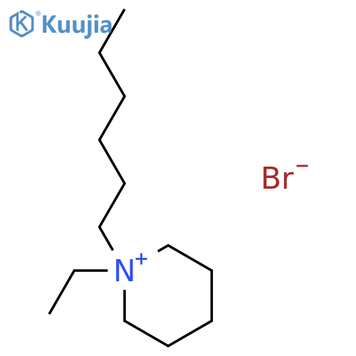Piperidinium,1-ethyl-1-hexyl-, bromide (1:1) structure