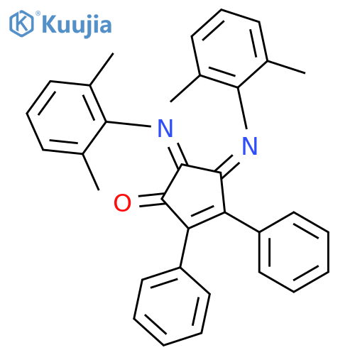2-Cyclopenten-1-one, 4,5-bis[(2,6-dimethylphenyl)imino]-2,3-diphenyl- structure