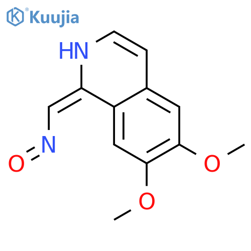 1-Isoquinolinecarboxaldehyde,6,7-dimethoxy-, oxime structure