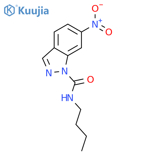 1H-Indazole-1-carboxamide,N-butyl-6-nitro- structure