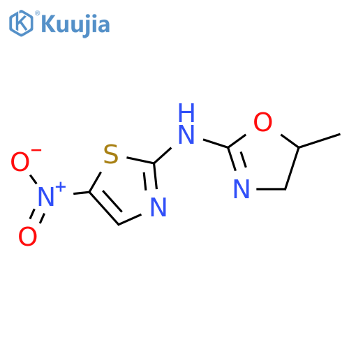 2-Oxazolamine,4,5-dihydro-4-methyl-N-(5-nitro-2-thiazolyl)- structure