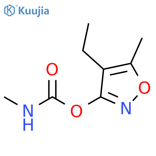 4-ethyl-5-methyl-1,2-oxazol-3-yl N-methylcarbamate structure