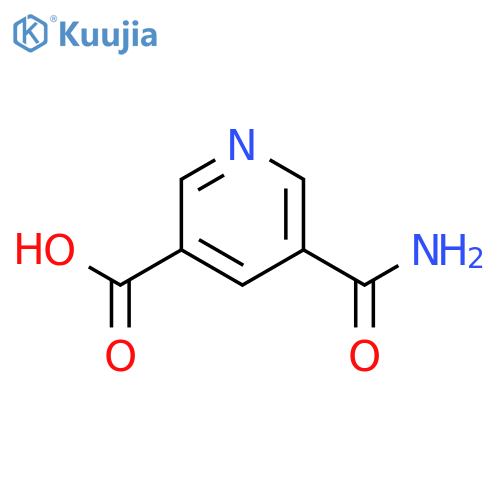 5-(aminocarbonyl)-3-Pyridinecarboxylic acid structure