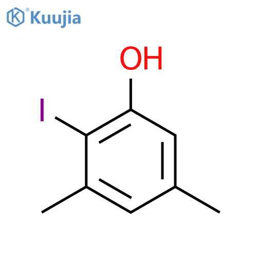 2-iodo-3,5-dimethyl-phenol structure