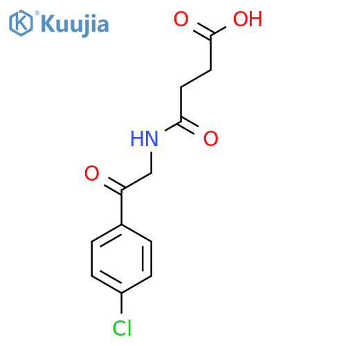 N-[2-(4-Chloro-phenyl)-2-oxo-ethyl]-succinamic acid structure