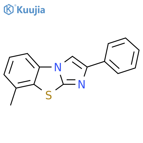 8-METHYL-2-PHENYLIMIDAZO[2,1-B]BENZOTHIAZOLE structure