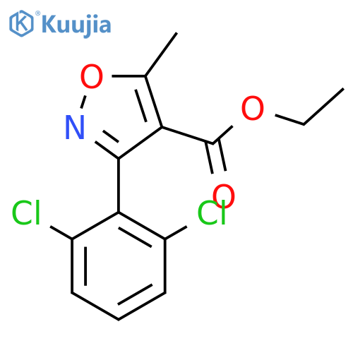 3-(2,6-Dichlorophenyl)-5-methyl-4-isoxazolylcarboxylic Acid Ethyl Ester structure