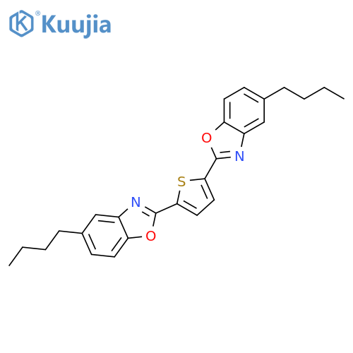 Benzoxazole, 2,2'-(2,5-thiophenediyl)bis[5-butyl- structure