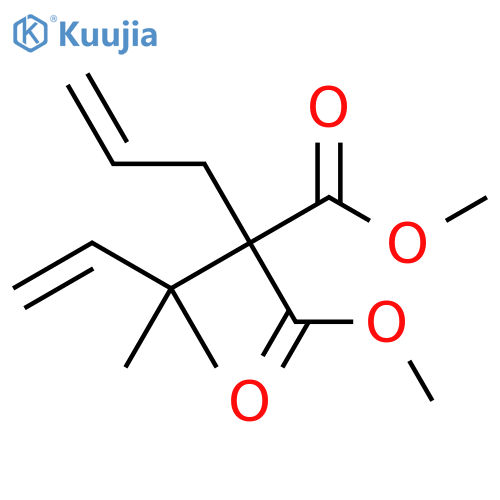 Propanedioic acid, 2-(1,1-dimethyl-2-propen-1-yl)-2-(2-propen-1-yl)-, 1,3-dimethyl ester structure
