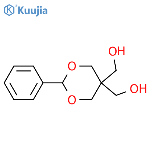 [5-(hydroxymethyl)-2-phenyl-1,3-dioxan-5-yl]methanol structure