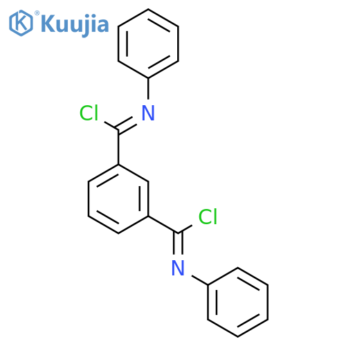 1,3-Benzenedicarboximidoyl dichloride, N,N'-diphenyl- structure