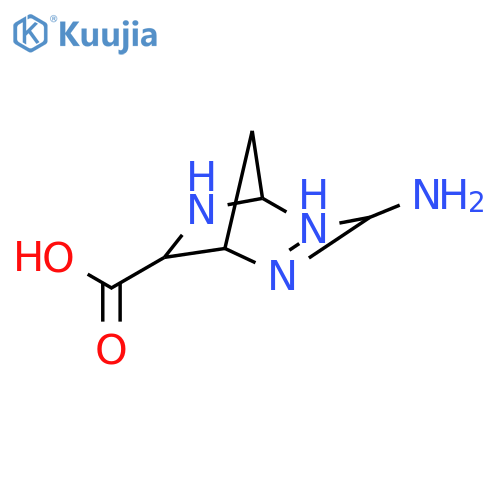 2,4,6-Triazabicyclo[3.2.1]oct-2-ene-7-carboxylicacid, 3-amino-, (1R,5S,7S)- structure