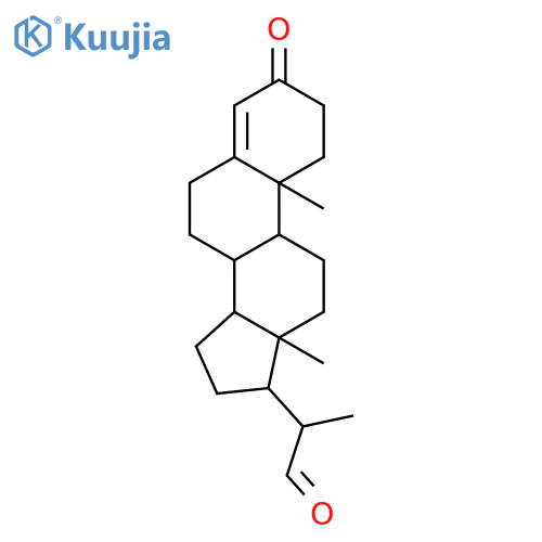 3-Oxopregn-4-ene-20-carboxaldehyde structure
