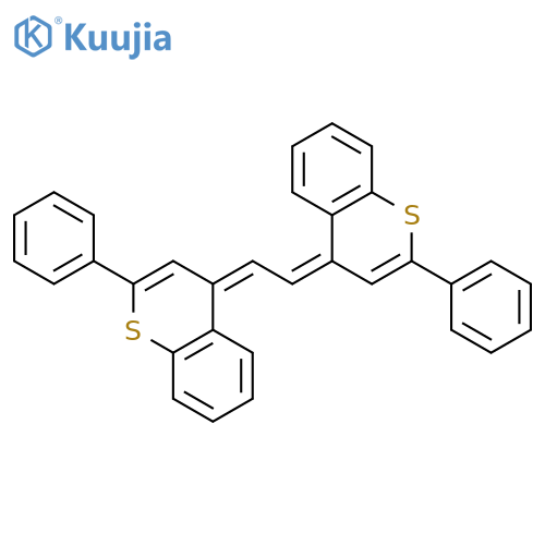 4H-1-Benzothiopyran, 4,4'-(1,2-ethanediylidene)bis[2-phenyl- structure