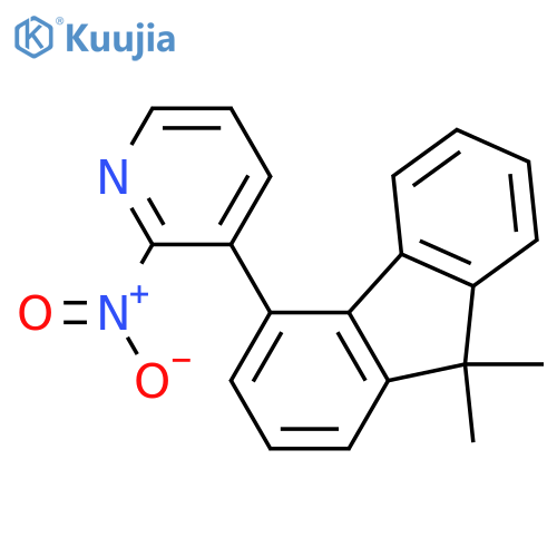 3-(9,9-Dimethyl-9H-fluoren-4-yl)-2-nitropyridine structure