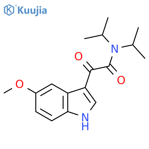 5-Methoxy-N,N-bis(1-methylethyl)-a-oxo-1H-indole-3-acetamide structure