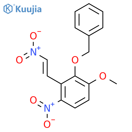 2-(Benzyloxy)-3-methoxy-b,6-dinitrostyrene structure