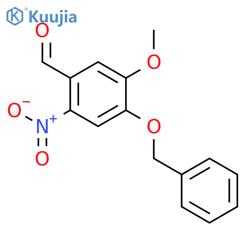 4-(Benzyloxy)-5-methoxy-2-nitrobenzaldehyde structure