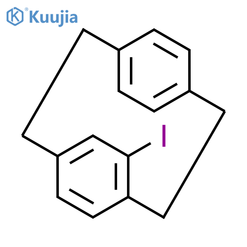 13-IODO-TRICYCLO(8.2.2.2(4,7))HEXADECA-1(13),4(16),5,7(15),10(14),11-HEXAENE structure