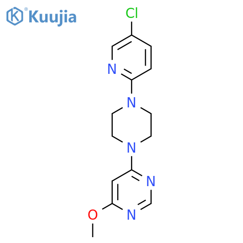 4-[4-(5-Chloropyridin-2-yl)piperazin-1-yl]-6-methoxypyrimidine structure