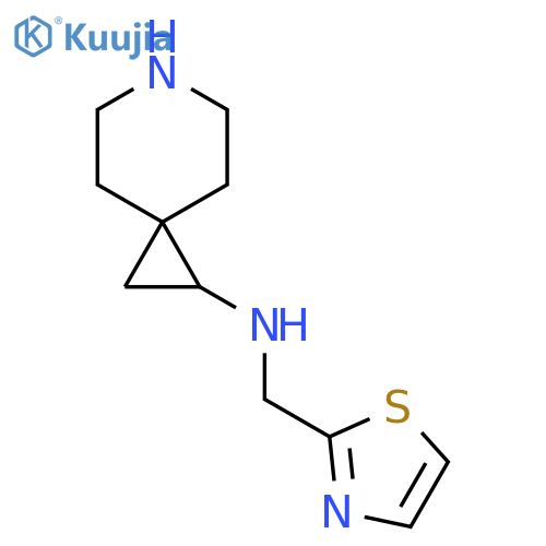 N-(1,3-thiazol-2-yl)methyl-6-azaspiro2.5octan-1-amine structure