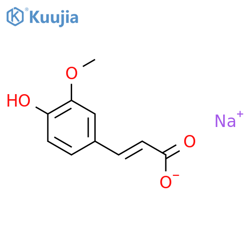 Ferulic acid sodium structure