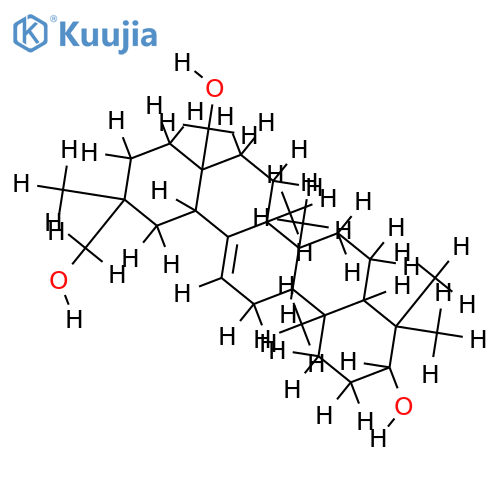 3beta-12-Oleanene-3,28,29-triol structure