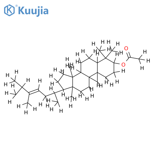 4,4,14alpha-trimethyl-9beta,19-cyclo-5alpha-ergost-E-23-en-3beta-yl acetate structure