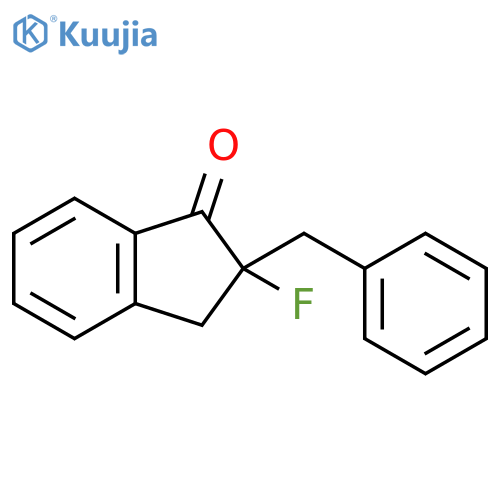 1H-Inden-1-one, 2-fluoro-2,3-dihydro-2-(phenylmethyl)- structure