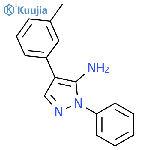 4-(3-Methylphenyl)-1-phenyl-1H-pyrazol-5-ylamine structure