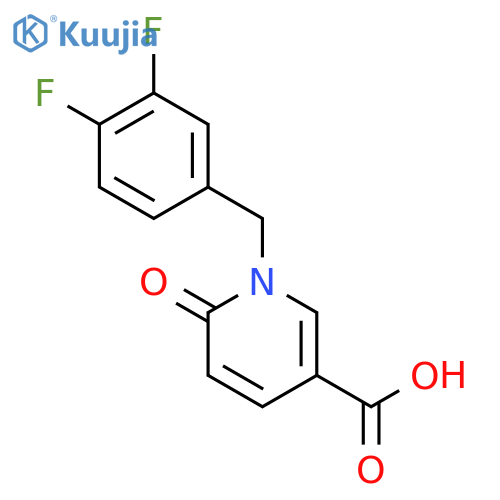 1-(3,4-Difluorobenzyl)-6-oxo-1,6-dihydro-3-pyridinecarboxylic Acid structure