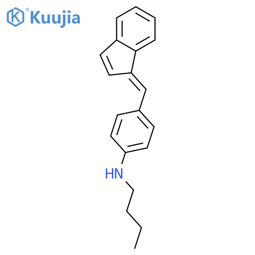 Benzenamine,N-butyl-4-(1H-inden-1-ylidenemethyl)- structure