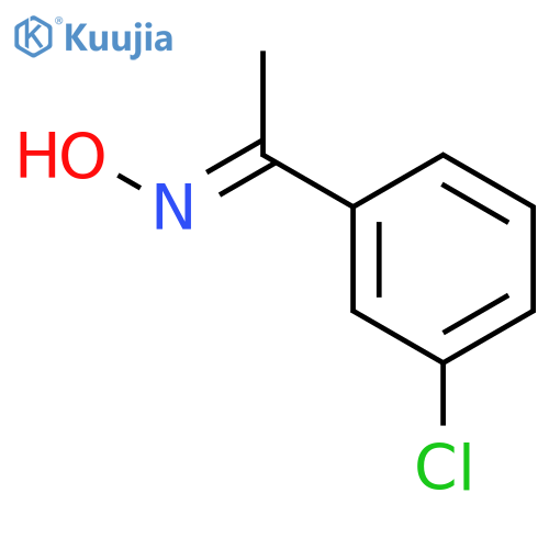 Ethanone, 1-(3-chlorophenyl)-, oxime structure