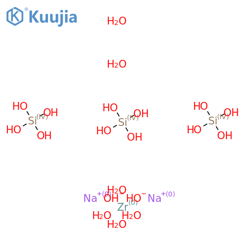 Disodium;silicic acid;zirconium;dihydroxide;hexahydrate structure