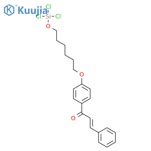 3-Phenyl-1-[4-({6-[(trichlorosilyl)oxy]hexyl}oxy)phenyl]prop-2-EN-1-one structure