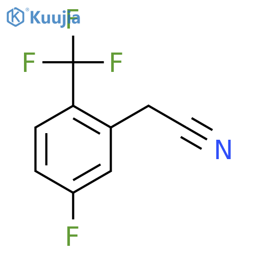 5-Fluoro-2-(trifluoromethyl)phenylacetonitrile structure