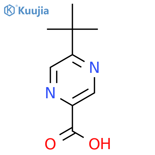 5-tert-butylpyrazine-2-carboxylic acid structure