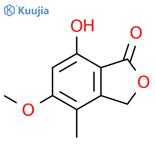 7-Hydroxy-5-methoxy-4-methyl-3H-2-benzofuran-1-one structure