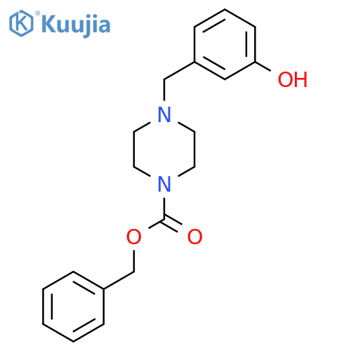 benzyl 4-(3-hydroxyphenyl)methylpiperazine-1-carboxylate structure